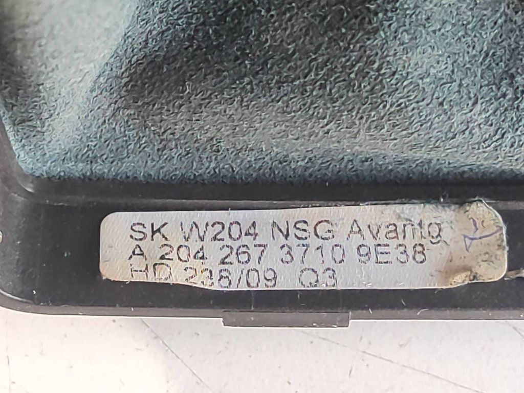 Mercedes-Benz C W204 2007 Gear lever shifter trim leather knob A2042673710