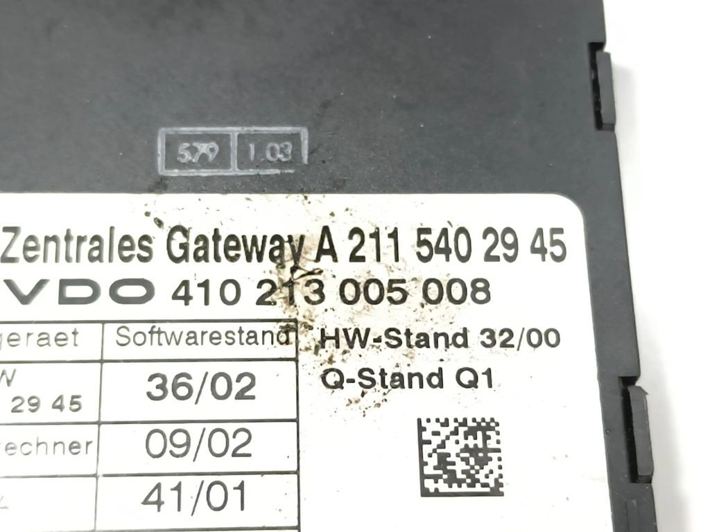 Mercedes-Benz E W211 2003 Diesel Gateway control module A2115402945 