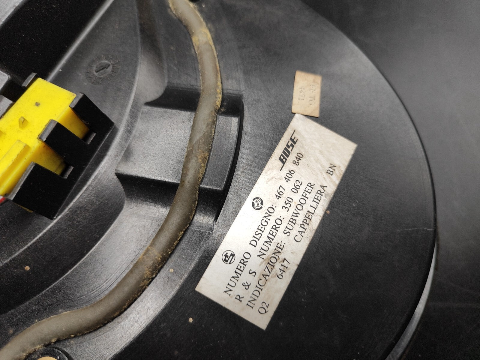 Lancia Lybra 2002 BOSE Audio Subwoofer Speaker 467406840