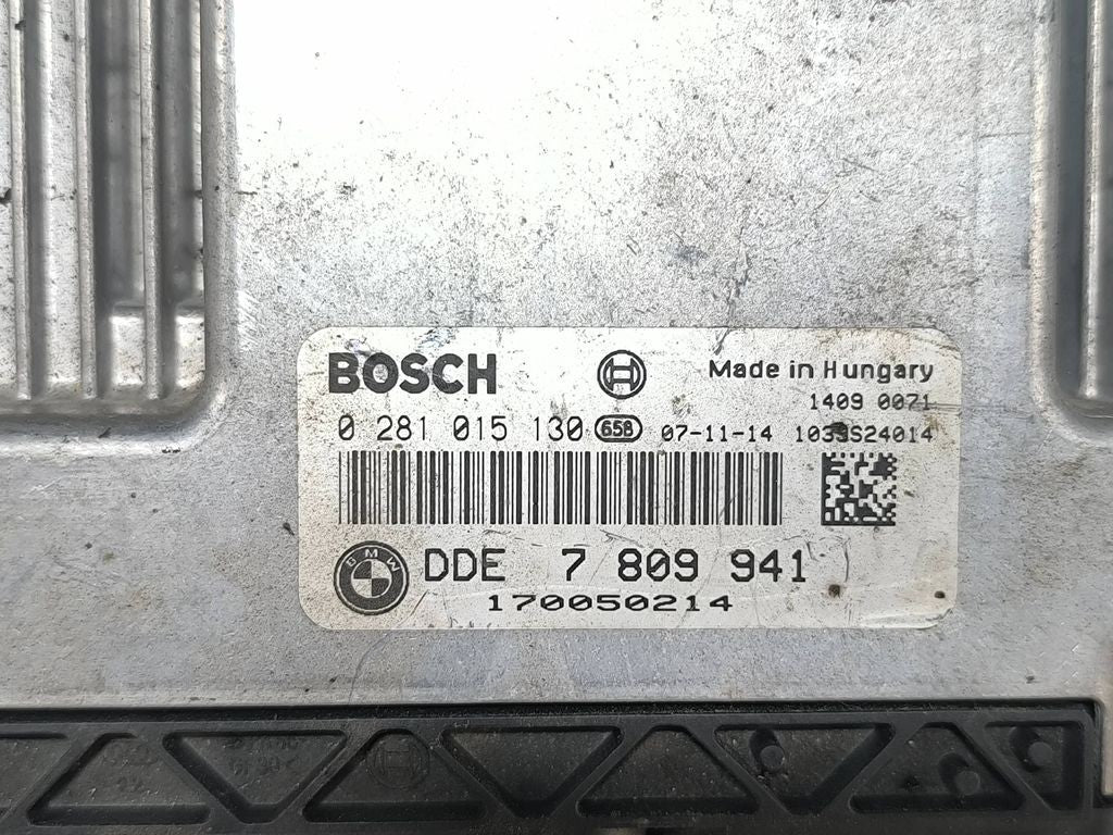 BMW 5 E60 E61 2009 0281015130 Engine control unit module ECU 