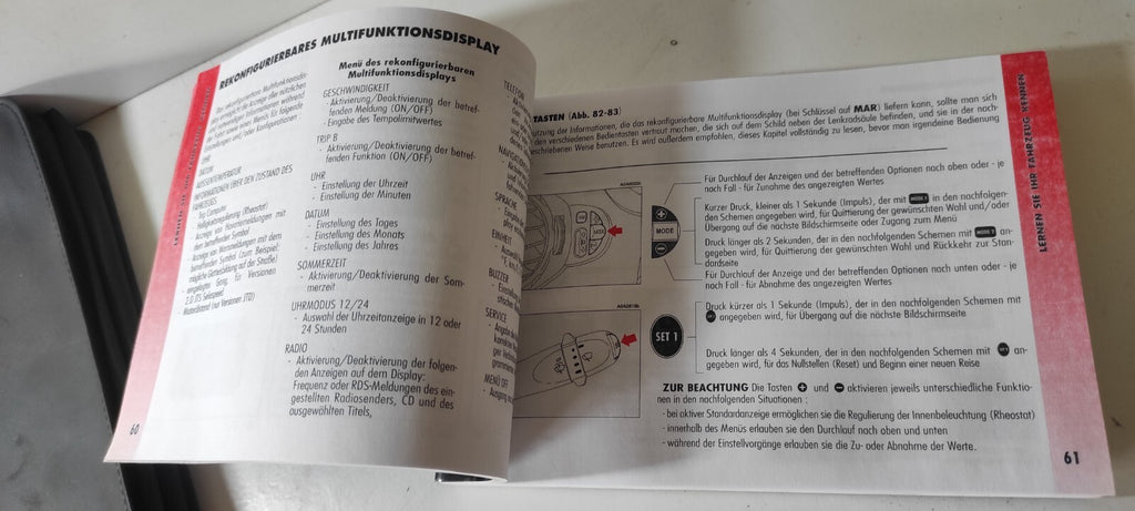 Alfa Romeo GT 1.9JTD 110kW Diesel 2005 User Manual GERMAN