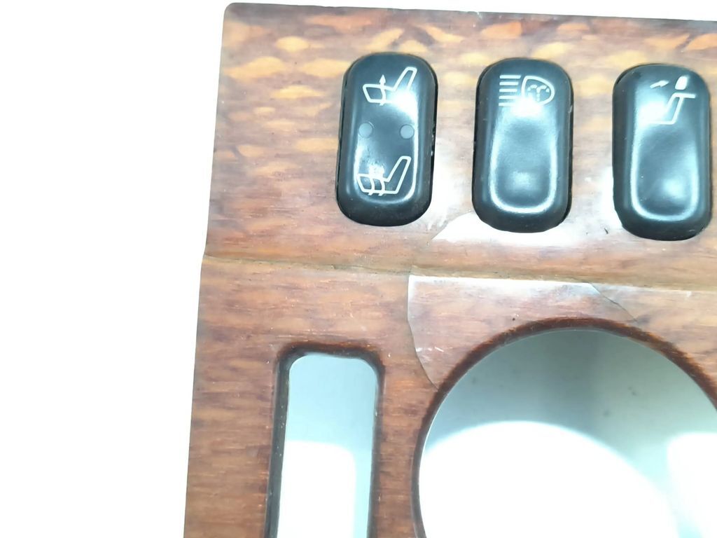 Mercedes-Benz E W210 1996 Wooden AC heater control trim A2106830308 