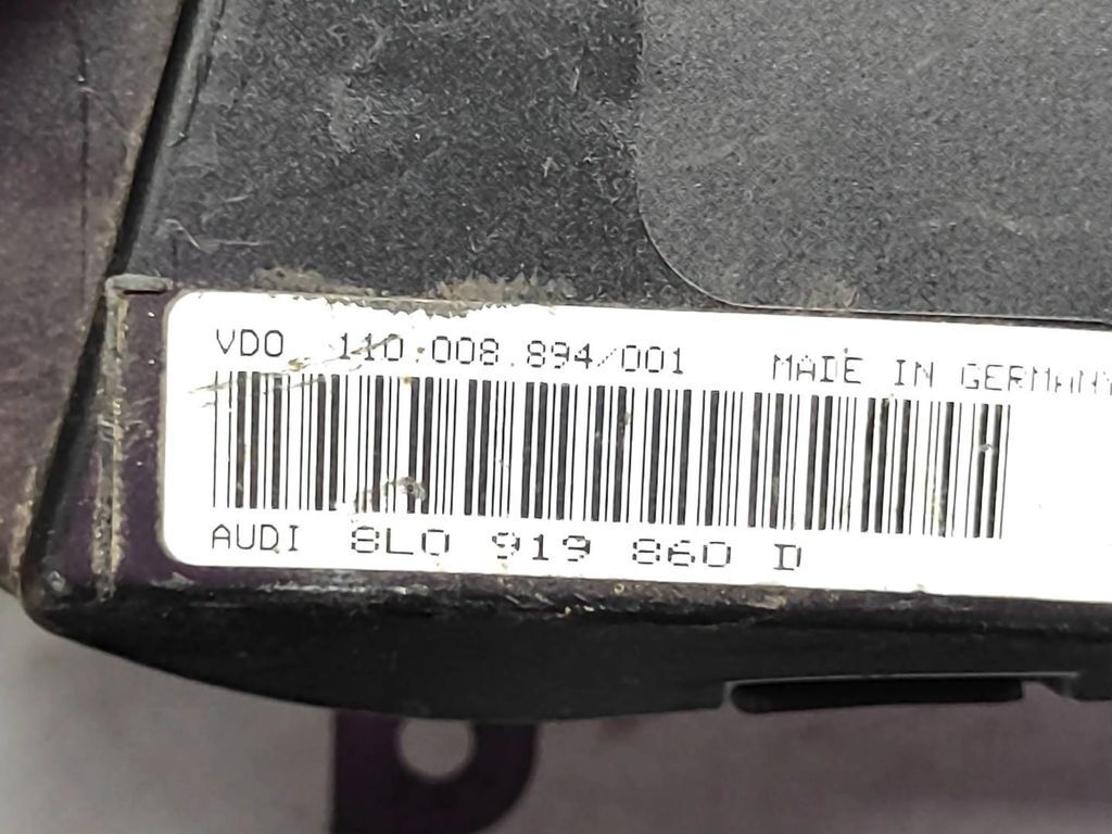 Audi A3 8L TDI 2001 Diesel speedometer instrument cluster 8L0919860D 