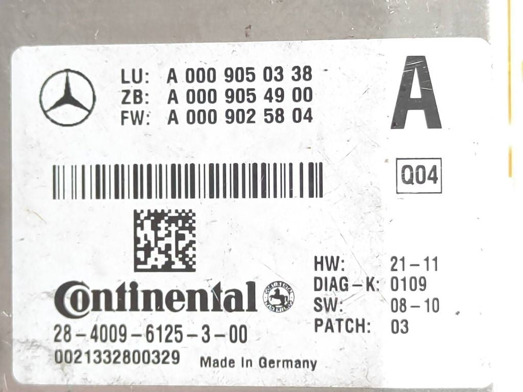 Mercedes-Benz E W212 2012 windscreen camera A0009050338 