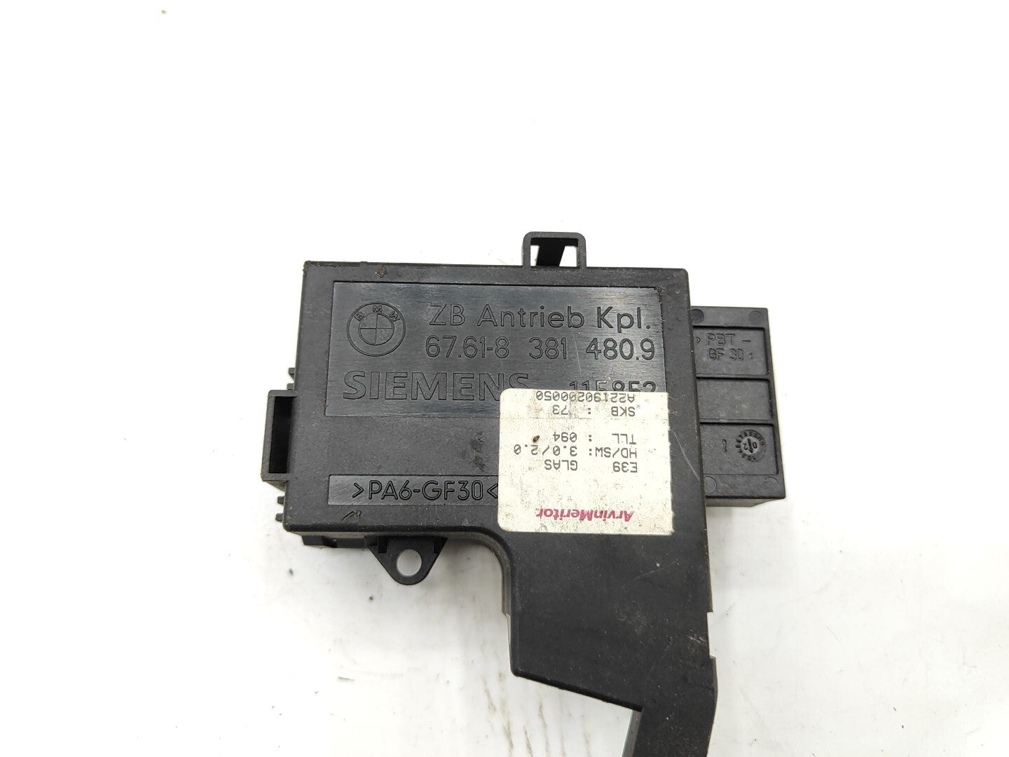 BMW E90 E91 330D 170kW 2006 Sunroof motor ECU 83814809 676183814809 8381480