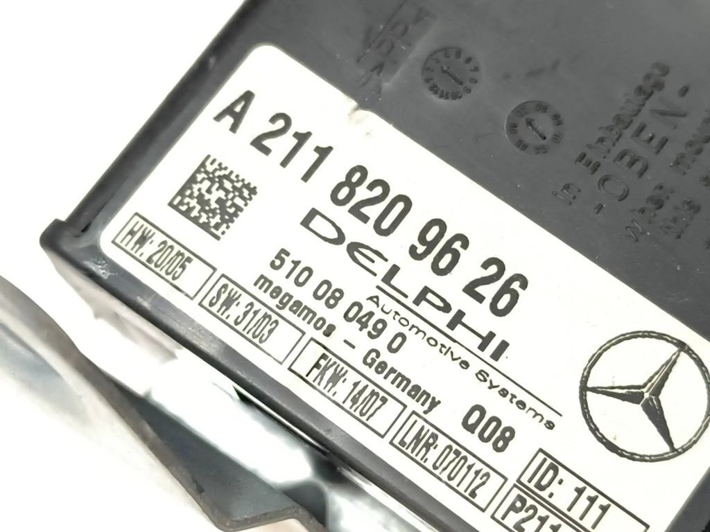 Mercedes-Benz E W211 2003 Alarm control unit module ecu A2118209626 