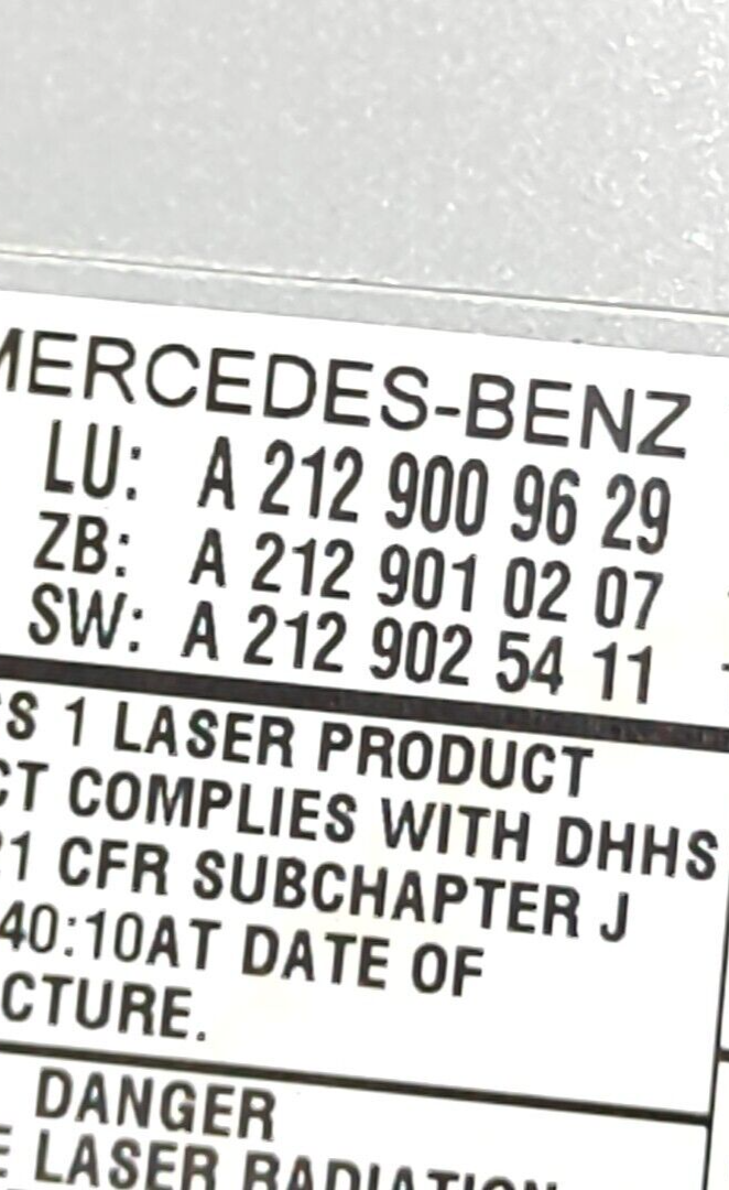 Mercedes-Benz GLS X166 2016 Rear Center Console player A2129009629 A2129010207