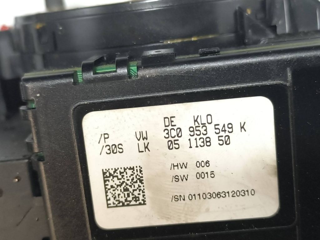 Volkswagen PASSAT B6 1.8 2006 Wiper turn signal stalk switch 3C9953513B 