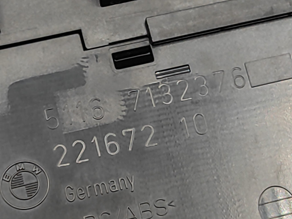 BMW 3 Series 330D 170kW E90 E91 Dashboard Panel Ashtray 51167132376