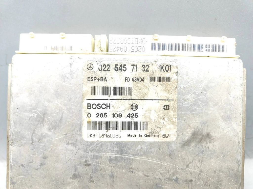 Mercedes-Benz A Class W168 1997 ESP ABS control module unit 0225457132 