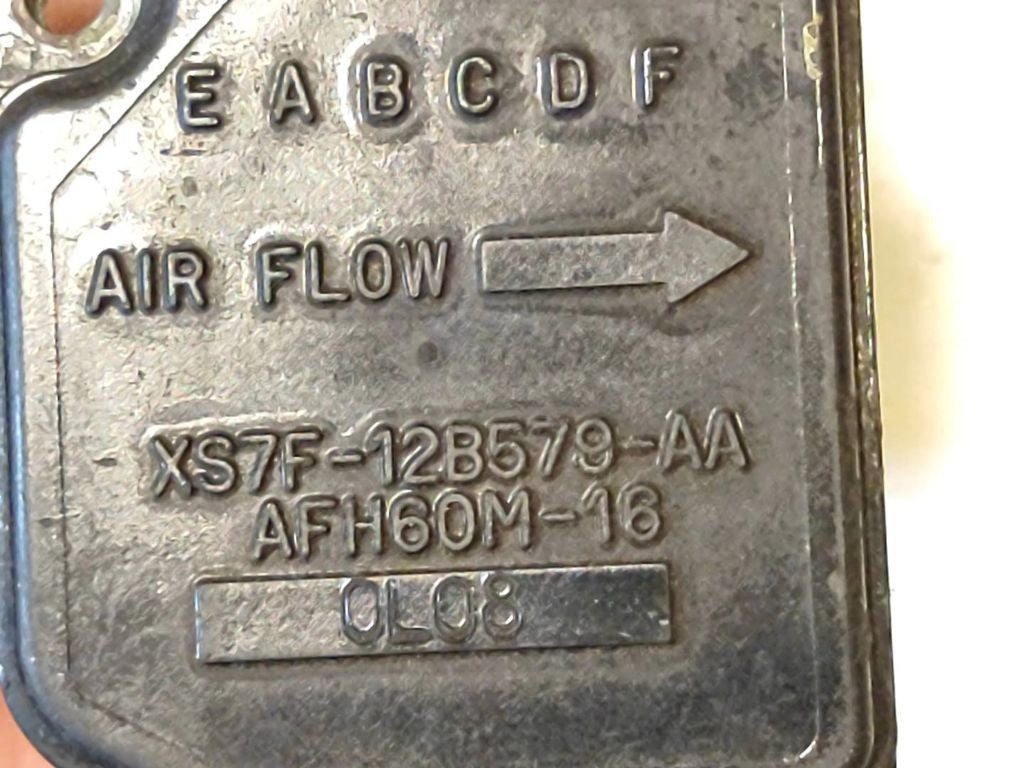 Ford Mondeo Mk III 2002 Diesel MAF mass air flow meter sensor XS7F12B579AA