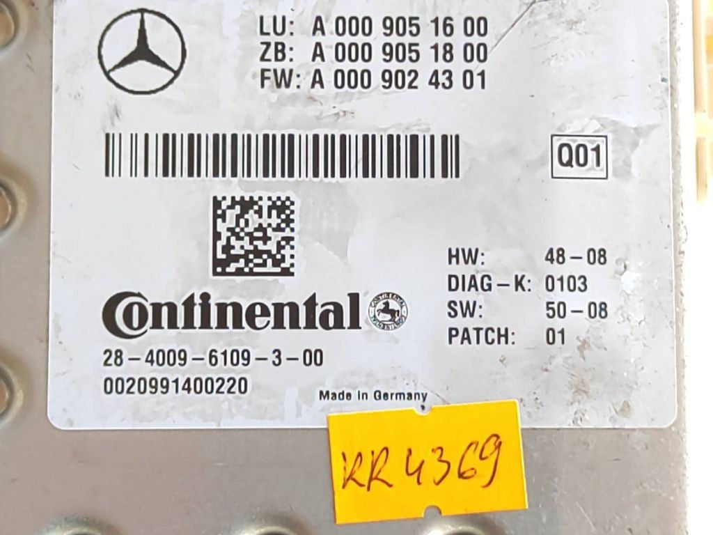 Mercedes-Benz E W212 2009 windscreen camera A0009051600 