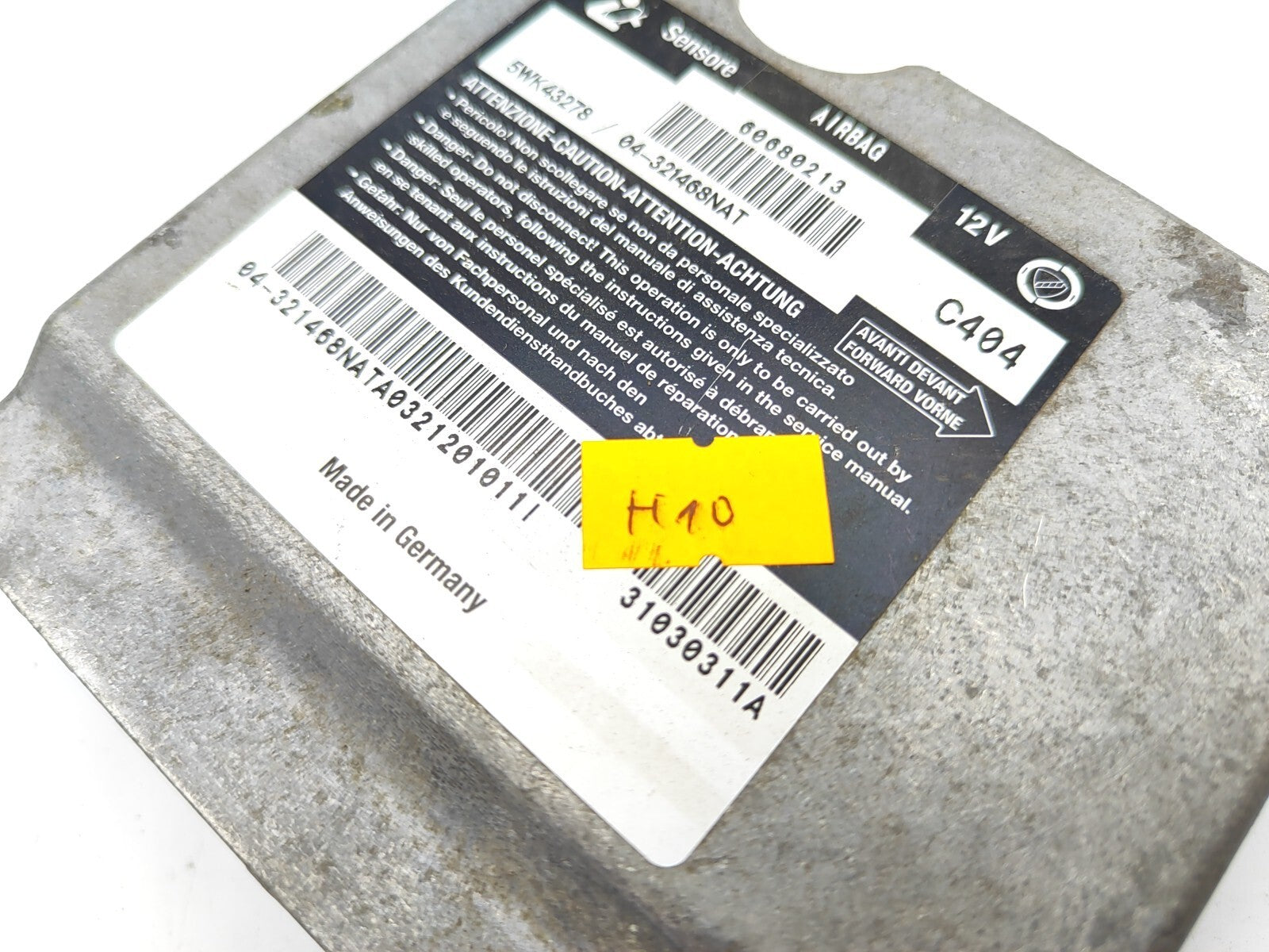 Alfa Romeo 156 2.4JTD 103kW 2002 Safety Control Module ECU 60680213