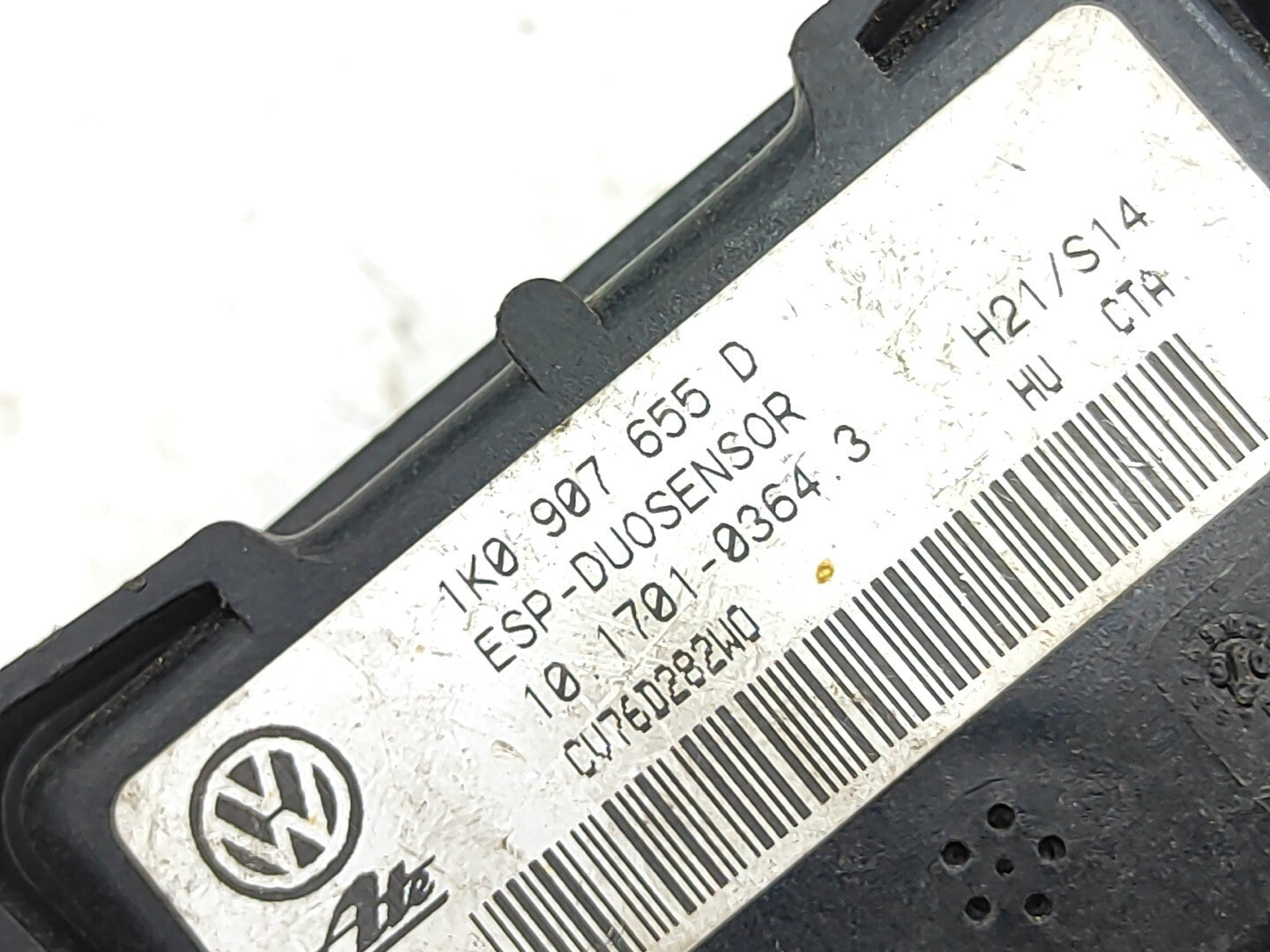 Audi A3 8P Diesel 2006 Yaw Rate ESP Sensor Module 1K0907655D 10170103643