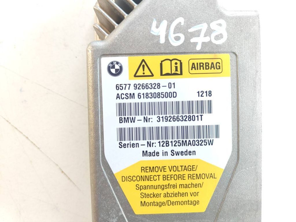 BMW 7 F01 F02 F03 F04 2010 Control unit module 9266328 