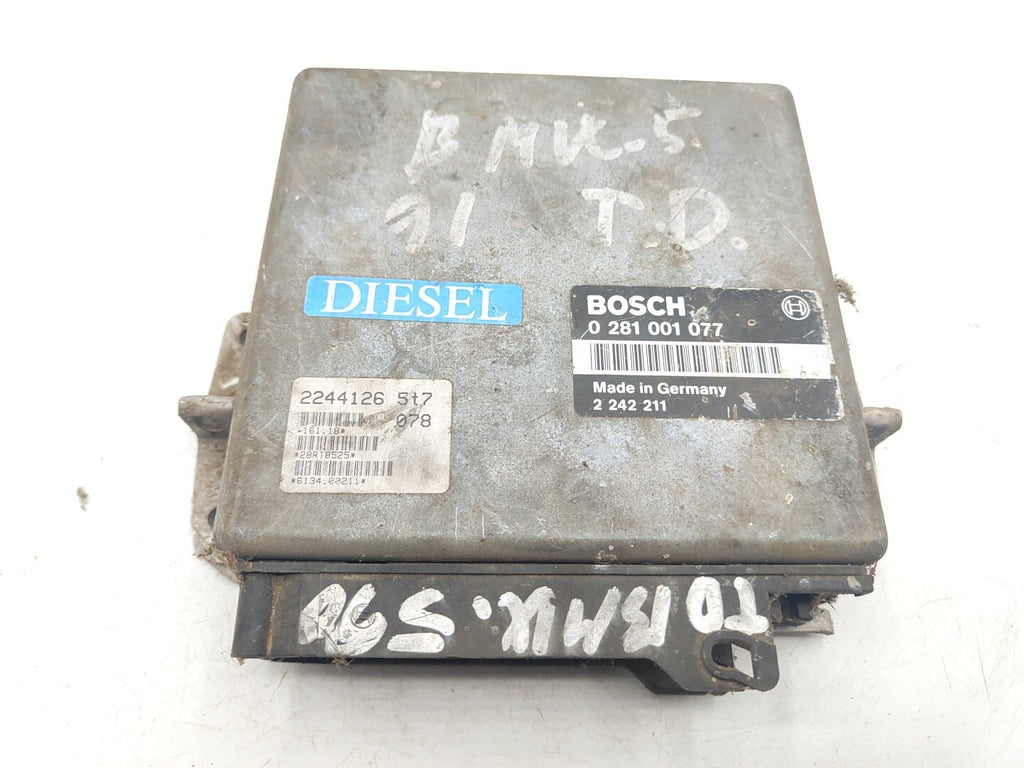 BMW 5 Series E34 Diesel Engine Control Unit Module ECU 0281001077 2242211