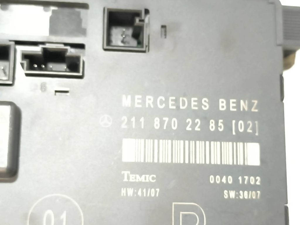 Mercedes-Benz E W211 2003 door control unit module ecu 2118702285 