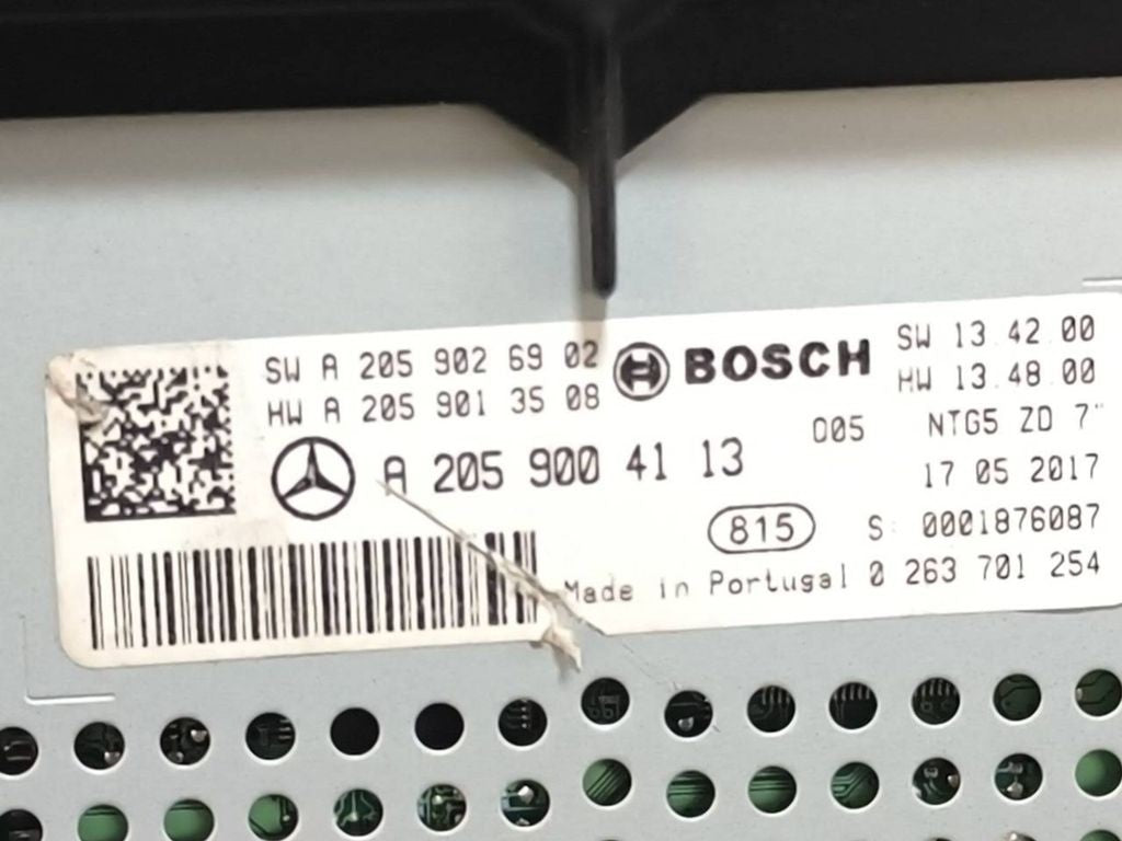 Mercedes-Benz C W205 2018 Dashboard LCD screen display A2059004113 