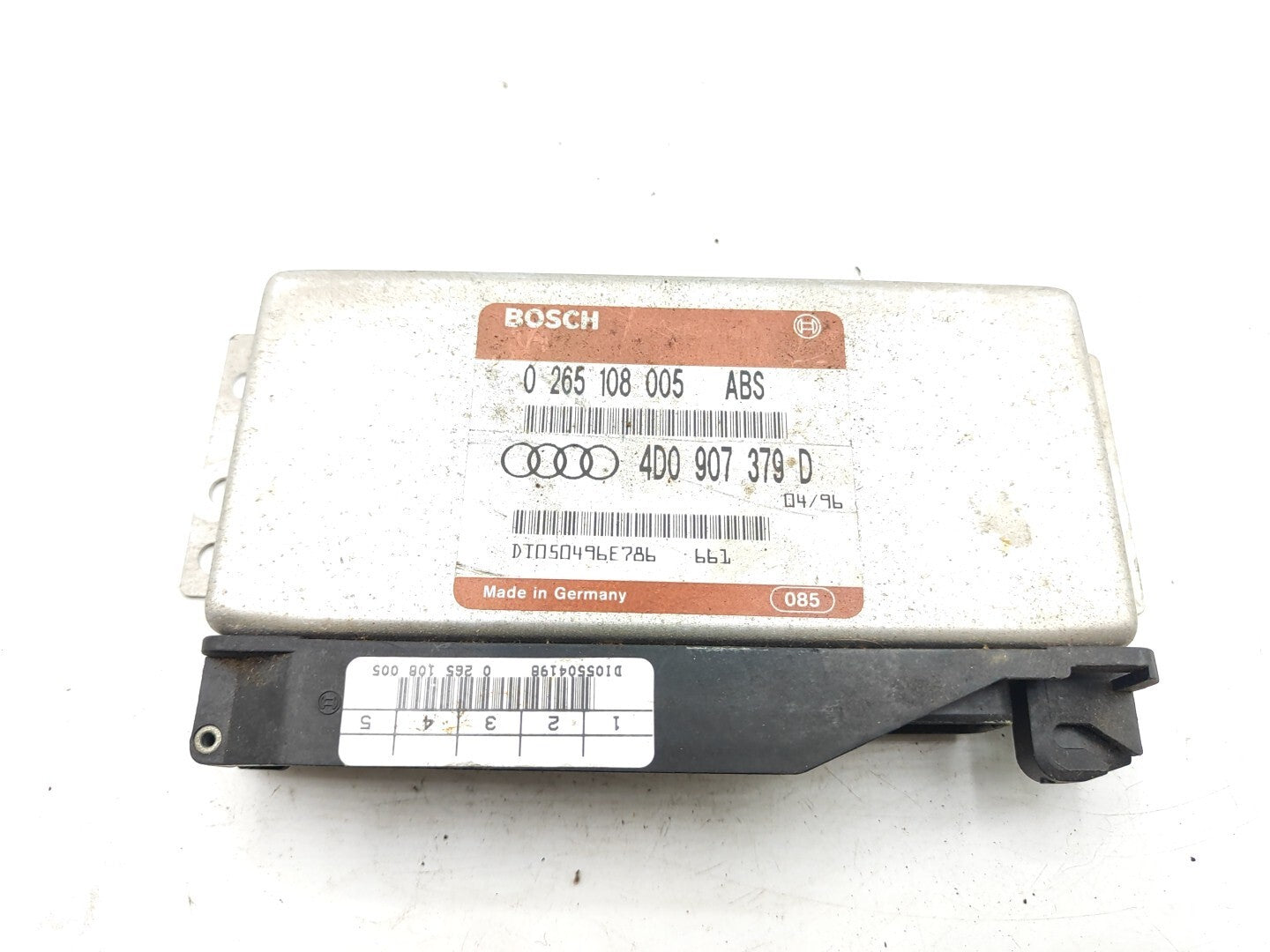 Audi A4 B5 1.6i 74kW Petrol 2001 ABS Control Module ECU 0265108005 4D0907379D