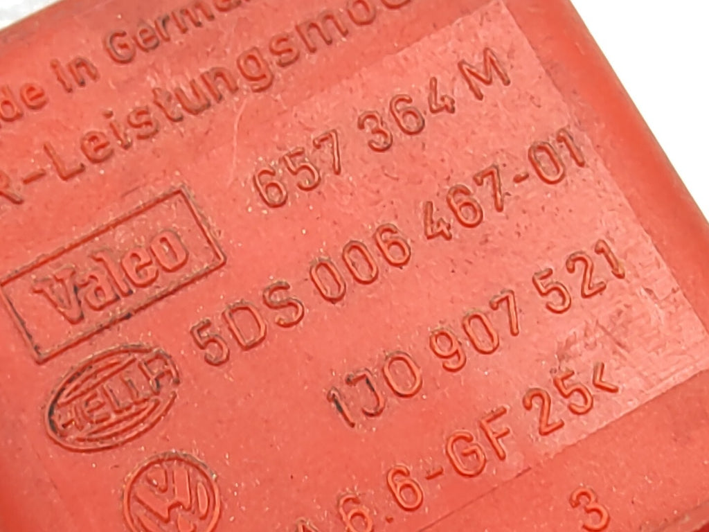 Audi TT Heater Blower Fan Resistor Relay 1J0907521 5DS006467