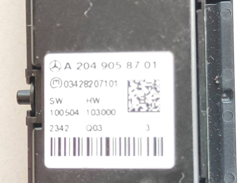 Mercedes-Benz C W204 2013 Hazard light switch A2049058701 