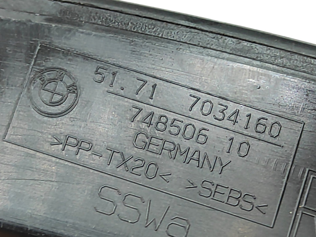 BMW 5 Series E61 530D 170kW 2007 Front Right Water Gutter Cover 7034160