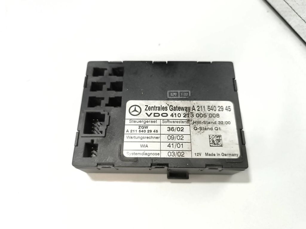 Mercedes-Benz E W211 2003 Diesel Gateway control module A2115402945 
