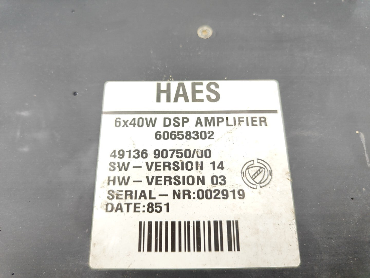 Alfa Romeo 166 2.4JTD 100kW 2002 DSP Audio Amplifier 60658302