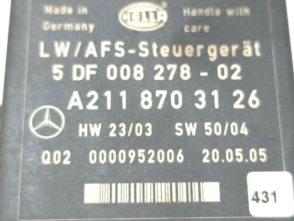 Mercedes-Benz E Class W211 2003 Light control module unit LCM A2118703126 