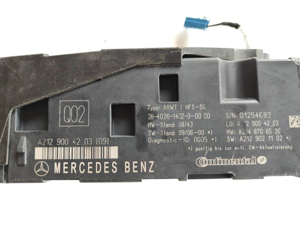 Mercedes-Benz E W212 2015 tailgate trunk boot lift module A2129004203 