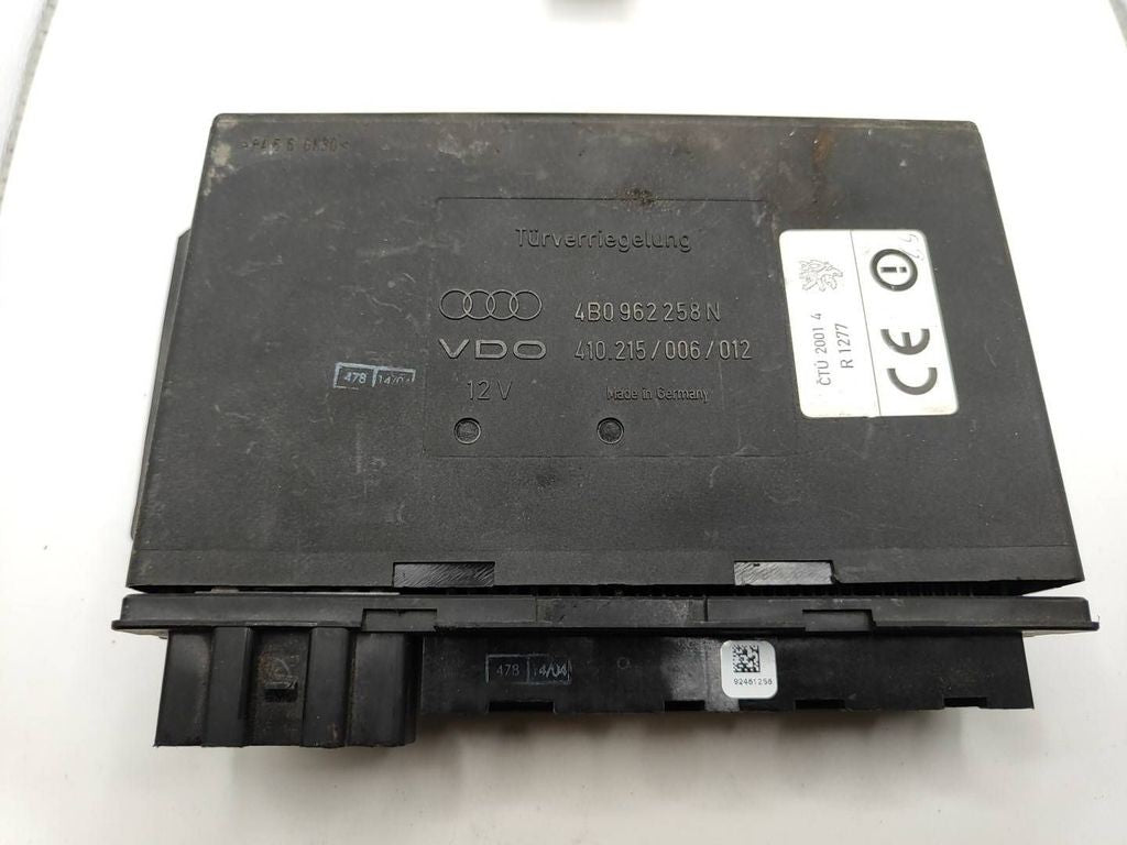 Audi A6 S6 C5 4B 2003 Comfort convenience body module 4B0962258N 