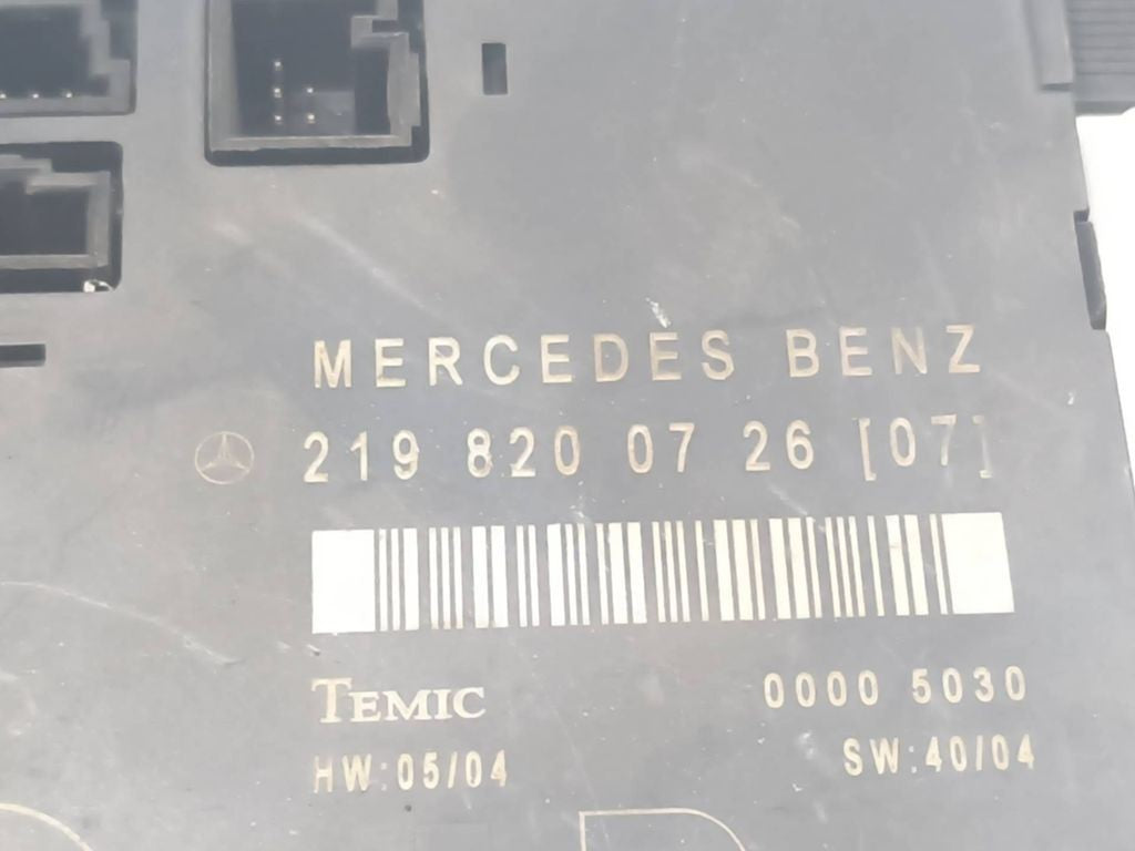 Mercedes-Benz CLS C219 2004 door control unit module 2198200726 