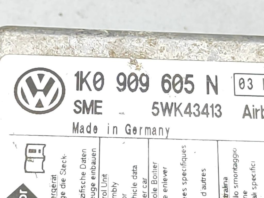 Volkswagen Golf V 2.0TDI 2005 Safety Control unit module 1K0909605N 