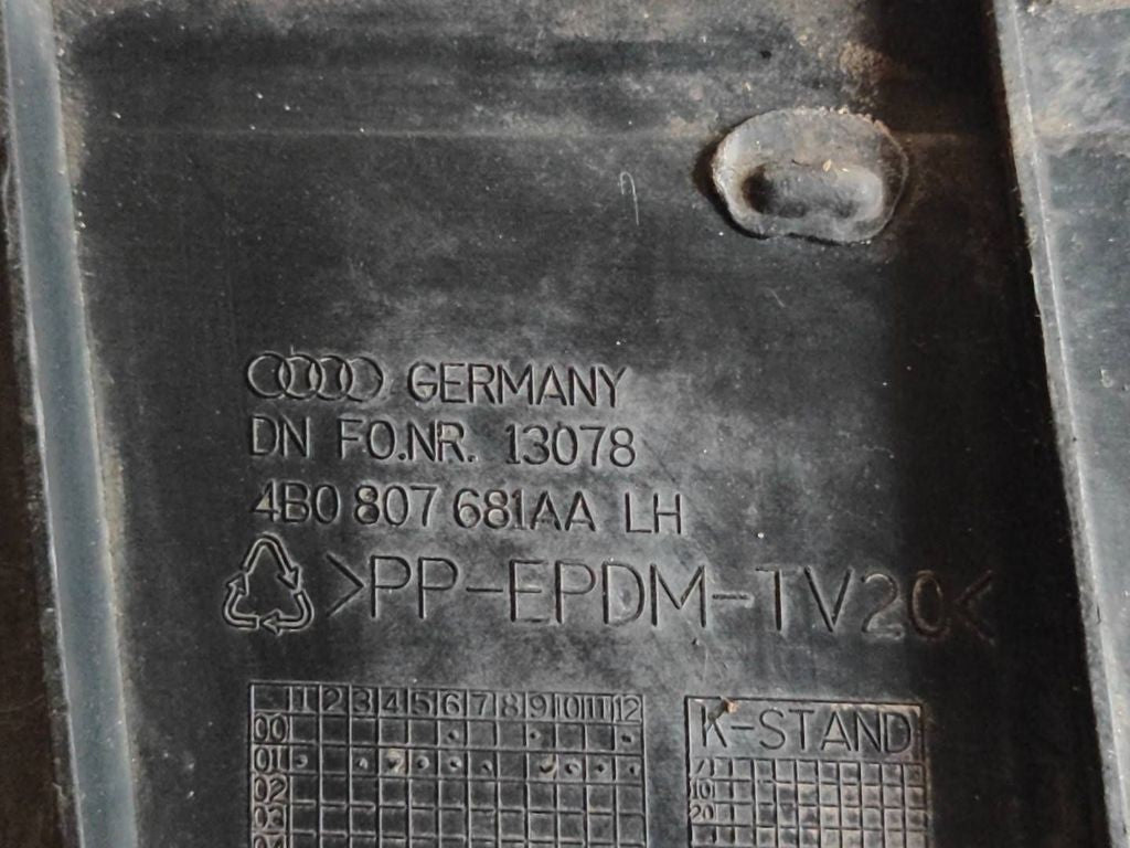 Audi A6 S6 C5 4B 2003 Left front fog light trim grill 4B0807681AA