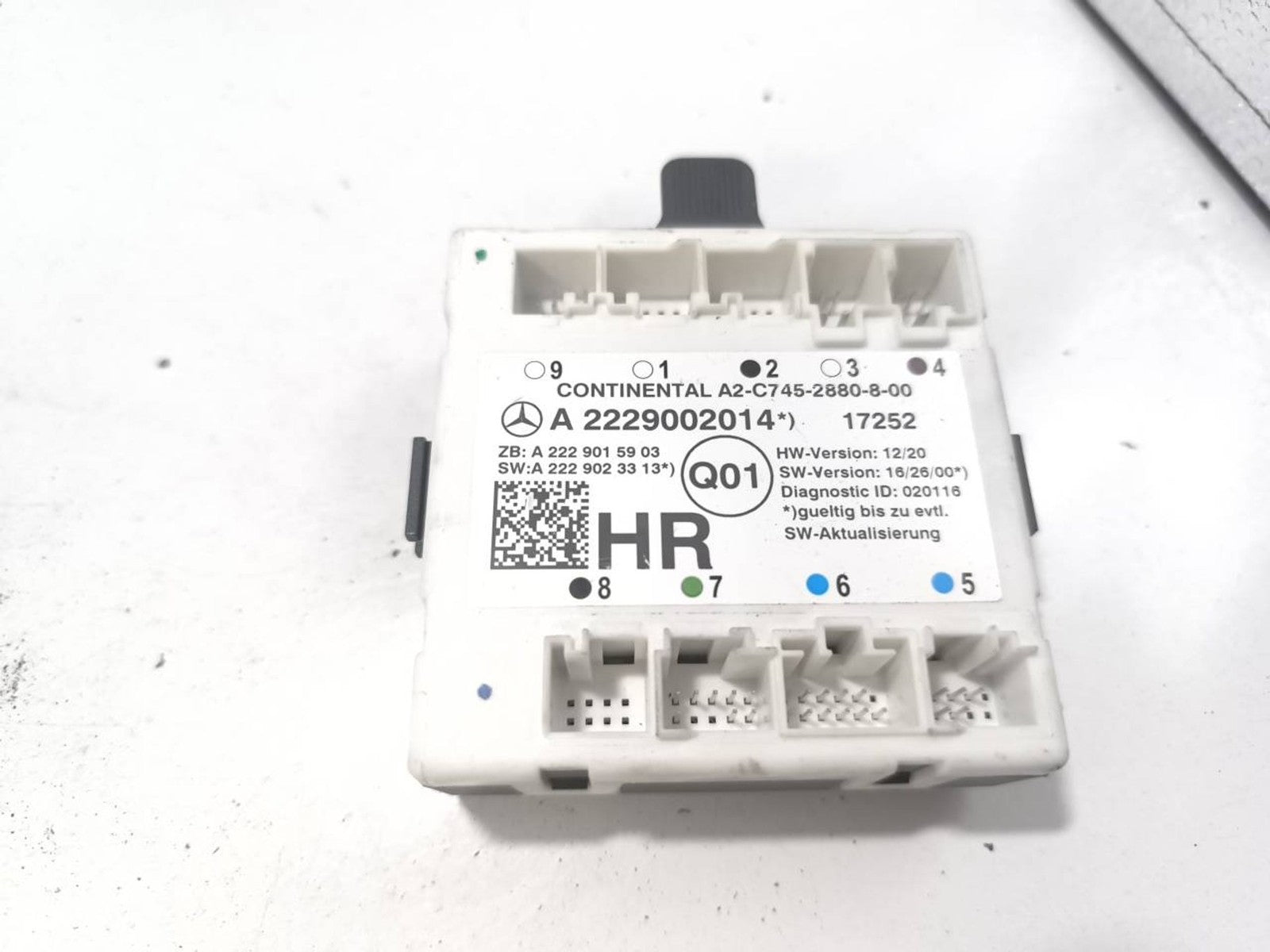 Mercedes-Benz C W205 2017 door control unit module A2229002014 