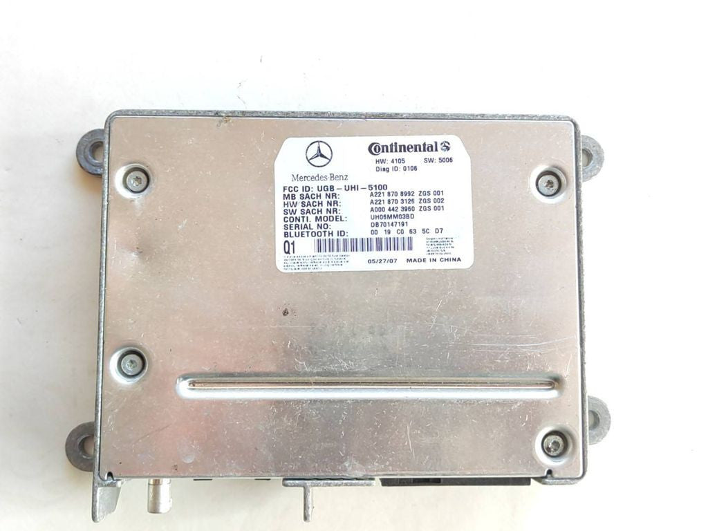 Mercedes-Benz S W221 2008 Bluetooth control unit module A0004423960 